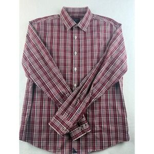 UNTUCKit Men's Medium Plaid Button Down Long‎ Sleeve Casual Shirt